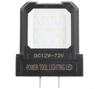 ZiStarlilife Linterna de trabajo LED de 14 W compatible con baterías de herramientas eléctricas de litio de 12 a 72 V, enchufe ajustable de 19 a 41 mm, iluminación de inundación portátil compacta para