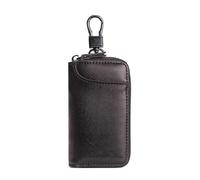 ZiStarlilife Llavero de cuero organizador para llaves, bolsa organizadora para hombres, piel de vacuno para llaves de coche, bolsa con diseño dividido para llevar todos los días (café)