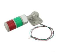 ZiStarlilife Luz de la pila de la torre de la señal del LED, lámpara de la columna de 220V Andon con la alarma del zumbador de la base giratoria, IP54 impermeable para el estado de la línea de montaje