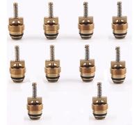 Zistarlilife M10 Latón A/C Válvula Core Fitting For R-1234Yf Compatible With R-134A And R-12, Mt0065 15-75236, 10 Pack For Car And Truck Air Conditioning