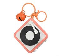 ZiStarlilife Mini llavero grabador de voz, dispositivo de grabación de mensajes musicales, reproductor de sonido digital con almacenamiento de múltiples canciones para recuerdos personales (B)