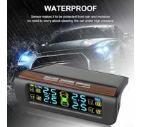 ZiStarlilife Monitor de presión de neumáticos de coche, sistema de monitoreo de presión de neumáticos TPMS con pantalla LCD, detección de temperatura en tiempo real de 4 sensores para vehículos de