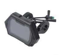 ZiStarlilife Pantalla de 1 metro para Kukirin G2 Pro Scooter eléctrico muestra velocidad distancia vida vida en tiempo real visión clara todo tipo de clima accesorio de conducción plástico negro