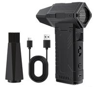 ZiStarlilife Paquete de 1 soplador turbo inalámbrico con pantalla LED, ventilador sin escobillas de 40000-100000 RPM para eliminación de polvo, soplador de mano portátil ajustable para limpieza de