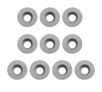 ZiStarlilife Paquete de 10 insertos redondos de carburo de 12 mm para torneado de torno de madera, puntas de corte de aleación de 30 grados para jarrones, compatibles con Easy Start