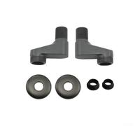 ZiStarlilife Paquete de 2 adaptadores de cobre para grifo de ducha con esquina ajustable a prueba de fugas para bañera, adaptador de ángulo ampliado G1/2 entrada G3/4 salida (gris)