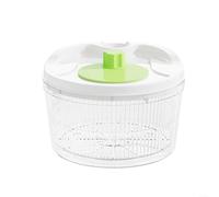 ZiStarlilife Paquete de 2 centrifugadores de ensalada grande y escurridor - Deshidratador de verduras de doble capa colador de cocina y colador cesta de drenaje de manivela para drenaje de verduras de