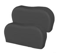 ZiStarlilife Paquete de 2 cubiertas de neumáticos de doble eje resistentes de 26 a 3175 pulgadas, vinilo resistente al agua con protección UV con cordón elástico y correas de clip rápido para camiones