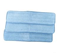 ZiStarlilife Paquete de 3 almohadillas de repuesto de microfibra de 18 pulgadas para trapeadores húmedos comerciales Rubbermaid Q411, paños de limpieza suaves y absorbentes para oficina y uso