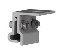 ZiStarlilife Paquete de 4 abrazaderas solares de aleación de aluminio con tornillos de acero inoxidable para montaje en techo fotovoltaico de 18 x 84 mm, se adapta a la instalación de paneles solares