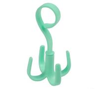 ZiStarlilife Percha giratoria de 360 grados con ganchos en forma de S para bolsos, sombreros, bufandas, organizador de armario de plástico ABS, solución de almacenamiento que ahorra espacio para