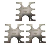 ZiStarlilife PEX - Juego de herramientas de crimpado de 3/8 pulgadas con conector de accesorios de fontanería de metal de calibre Go No-Go 23080 para tubos PEX y anillos de cobre para instalaciones