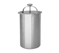 ZiStarlilife Prensa de carne de acero inoxidable con termómetro incorporado, mecanismo de resorte resistente para textura uniforme, herramienta de cocina de grado 304 para hacer sin conservantes