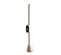 ZiStarlilife Reloj magnético LED de luz nocturna, lámpara de lectura recargable, luz de escritorio giratoria, con brillo ajustable para estantería de dormitorio (modelo de control remoto)