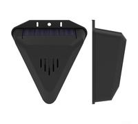 ZiStarlilife Repelente de pájaros con energía solar, luz diurna, dispositivo de alarma para huertos, granjas, campos de arroz con diseño impermeable IP55, sonidos integrados cada 3 minutos
