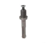 ZiStarlilife Rosca de 12 mm para adaptador de portabrocas SDS Plus a vástago redondo, conexión rápida sin llave para convertidor de acero al carbono para herramientas de accionamiento hexagonal, gris