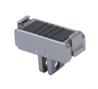 ZiStarlilife Soporte de liberación rápida de metal gris, 1 unidad, adaptador de liberación rápida de metal para Dji para Osmo, soporte compacto de aleación de aluminio con conexión magnética para