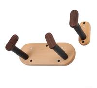 ZiStarlilife Soporte de pared para guitarra, gancho de madera de haya maciza para bajo, violín, mandolina, banjo, ángulo ajustable, diseño de ahorro de espacio