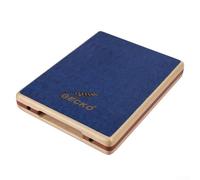 ZiStarlilife Tambor Gecko Caj con resonancia de cuerda de guitarra, percusión manual de madera de abedul y sapele, tambor portátil de viaje con bolsa de transporte para músicos, azul (PAD3)