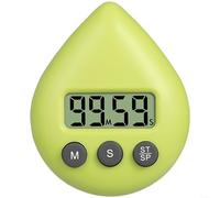 ZiStarlilife Temporizador electrónico creativo de gota de agua, temporizador de estudio magnético de 99 minutos con ventosa, gestor de tiempo portátil ABS para estudiantes, niños, cocina, oficina