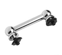 ZiStarlilife Terminales de percusión de un solo extremo, con tornillos, arandelas, distancia de 26 mm, 38 mm, 51 mm, 66 mm, 80 mm, 90 mm, plata (66 mm)