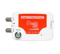ZiStarlilife TF-02 Medidor de fuerza de señal de TV digital DVB-T buscador de antena, con brújula VHF/UHF 40-862MHz indicador LED, no requiere batería