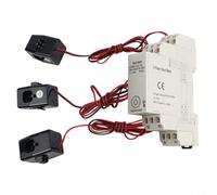 ZiStarlilife Trifásico para zigbee Medidor de Energía Inteligente con Transformador de Corriente Split-Core para Tuya App Monitoreo, 100A, Montaje en Riel DIN, para el Hogar, Comercial e Industrial