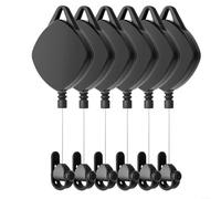 ZiStarlilife Vr Soporte de cable de montaje en pared, sistema de gestión de cables retráctil Vr para 2/3/3S PS Vr2 para Htc Vive, organizador de gancho retráctil automático para sala de juegos, ABS