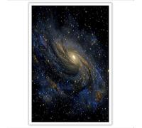 ZISTRCBAO Arte De Pared En Lienzo Espacio Galaxia Espiral, Universo Onírico Cuadros De Salon Para Dormitorio 80×120 cm, Pósteres Sin Marco Para El Hogar Comedor Decor De La Pared