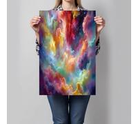 ZISTRCBAO Cuadro Sobre Lienzo Nebulosas Coloridas, Universo Onírico En Lienzo,Laminas Decorativas Pared Sin Marco, Decoración Para Sala Dormitorio Cocina Baño Oficina Pasillo 70×100 cm