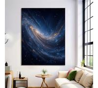 ZISTRCBAO Impresiones Pared Galaxia Espiral Póster Imágenes, Universo De Ensueño Póster Cuadros Decoración, Decoracion Salon Modernos Dormitori 60×90 cm, Sin Marco