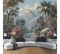 ZISTRCBAO Papel Pintado De Seda Plantas De La Selva Tropical, Papel Tapiz Fotográfico Paisaje Natural Realista Para Salón Dormitorio Comedor 150x105cm