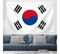 ZISTRCBAO Tapices De Pared Tapisserie 200x150cm, Tapiz Bandera De Corea Del Sur, Tapiz Decoración Patriótica Microfibra Decoración De Pared Para Comedor Corredor Balcón Salón Apartamento