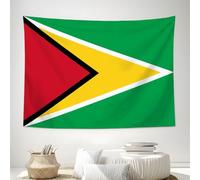 ZISTRCBAO Tapiz De Pared De Bandera De Guyana Para Dormitorio, Gloria Nacional Tapiz Colgante Para Sala De Estar Decoración Del Hogar, 100x75cm