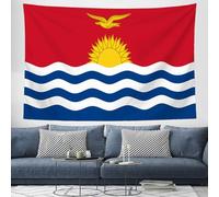ZISTRCBAO Tela De Pared Bandera De Kiribati, Tapiz De Pared Patrimonio Cultural Estético Decoración Del Hogar Para Sala De Estardormitorio, Habitación, 150x100cm