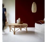 Zita - Mesa de centro de ratán H 40 x B 90 x T 90 cm