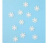 Zita`s Creative Juego de figuras de fieltro para manualidades - Copo de nieve pequeño - Fieltro textil, decoración esparcida.