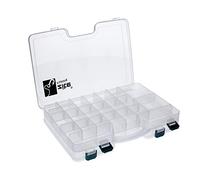 Zite Fishing - Caja de almacenamiento de plástico para señuelos y aparejos de pesca (29,5 x 19 x 6 cm), transparente