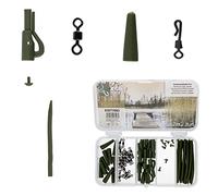 Zite Fishing Terminal Carp Tackle Set - Safety Lead Clip Rig Karpfen-Montage Accesorios Surtido - Clips de seguridad Tubos giratorios y más en caja