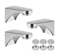 ZITFRI 3 Soporte para Jabones con Imán Jaboneras Magnéticos con 6 Placas - Ideal para Almacenamiento de Jabón sin Mojar los Jabones - Jabonera Adhesiva Magnética de Pared para Baño y Cocina