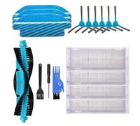 ZITFRI Accesorios de Recambios para Cecotec Conga 3490 3290 Robot Aspiradora, 17 PCS Set de Repuestos con 1 Cepillo Principal, 6 Cepillos Laterales, 4 Filtros HEPA, 3 Mopas, 3 Herramientas Adicionales
