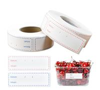 Zithgen 1000 PCS Etiquetas Congelador, Etiquetas Adhesivas Cocina 7.5 * 2.5cm Etiquetas para Congelar para Escribir Etiqueta de Congelación Pegatinas Extraíbles para Recipientes y Frascos