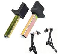 Zithgen 2 PCS Adaptadores para Caballete Trasero de Moto, 16*2*2cm Caballete de moto delantero trasero Elevador Soporte Adaptador para Moto Brazo Basculante, Mantenimiento de Garaje, Limpieza de Moto