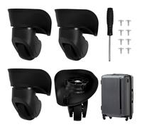 Zithgen 4 PCS Ruedas para Equipaje, Ruedas Universales para Maletas Reemplazo de Rueda de Maleta Ruedas Giratorias de Repuesto con Tornillos y Destornillador para Reparación de Maleta