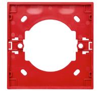 Ziton N-MC-AFM-R Base de empotrar para pulsadores ZP886R, DM3x10R y NC-MC-100-R. Fabricado en ABS. Color rojo. Adaptable a los c