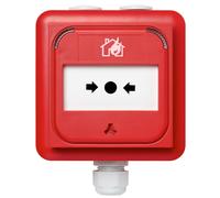 Ziton ZP888R Pulsador manual de alarma estanco para sistemas analógicos Ziton.