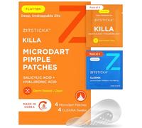 ZitSticka Killa Parches de acné para la cara, parche de espinillas más potente del mundo con microdarts de acción rápida, comienza a funcionar en 2 horas para granos profundos y tempranos e