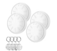 ZITTZ Tags-Paquete de 4 rastreadores que funciona con Apple Find My (solo iOS), Track Keys cartera, mochila de equipaje, maleta, buscador de artículos súper ligero con 4 llaveros y 4 fundas, batería