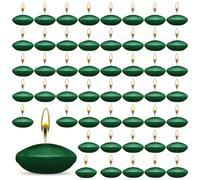 ZITUZY 50 velas flotantes verdes, 1.5 pulgadas sin perfume, velas flotantes redondas, para piscina de boda, piscina del día de San Valentín, cena, decoración de Navidad (verde)