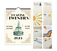 ZITUZY Calendario 2025 Roaring Twenties, calendario familiar 2025, calendario de pared, calendario lírico, calendario roaring 20s Taylor Swift, calendario de pared Novelty Planning, regalos para